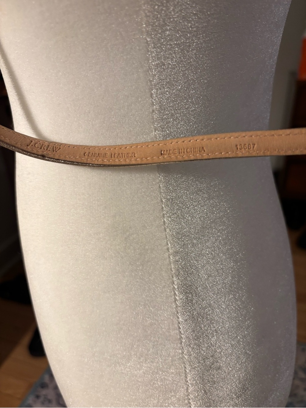 J Crew rose Gold Slim Leather Waist Belt M Women Accessories - Picture 8 of 8